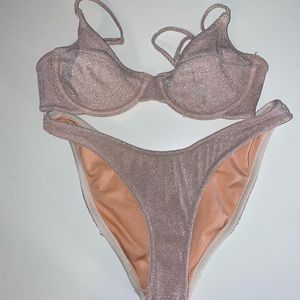 Pink sparkle triangl